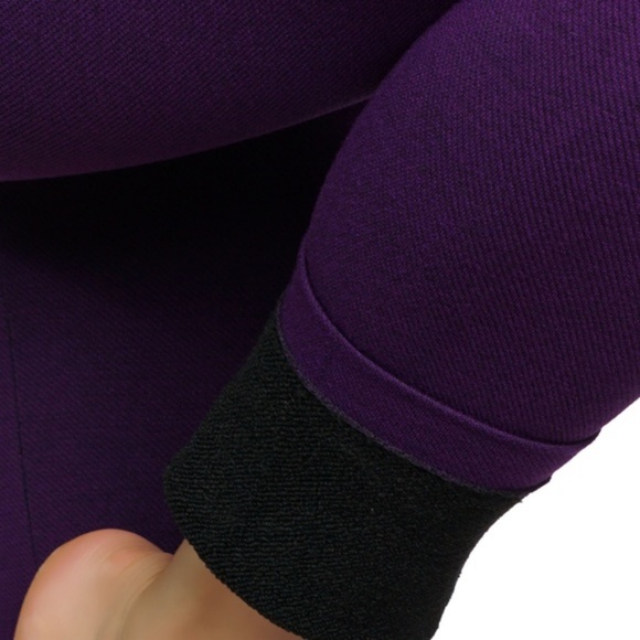 Three tummy control french terry leggings - Picture 4 of 6